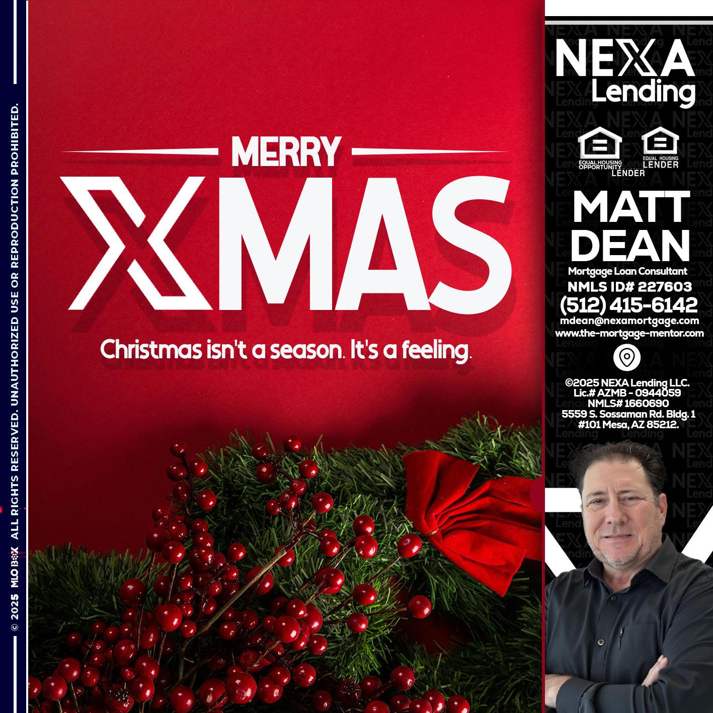 merry xmas - Matt Dean -Mortgage Loan Consultant