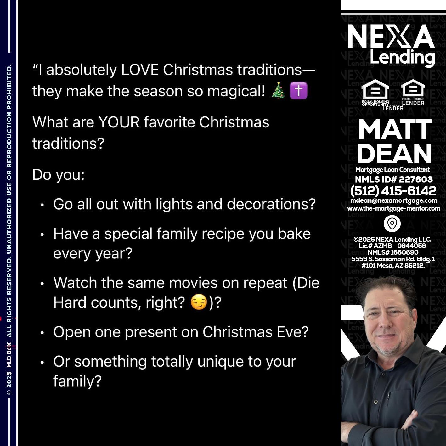 I love christmas - Matt Dean -Mortgage Loan Consultant