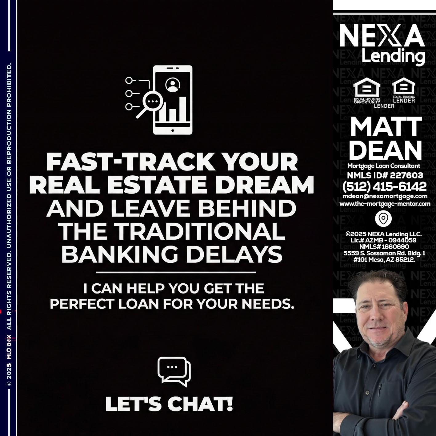 FAST TRACK - Matt Dean -Mortgage Loan Consultant