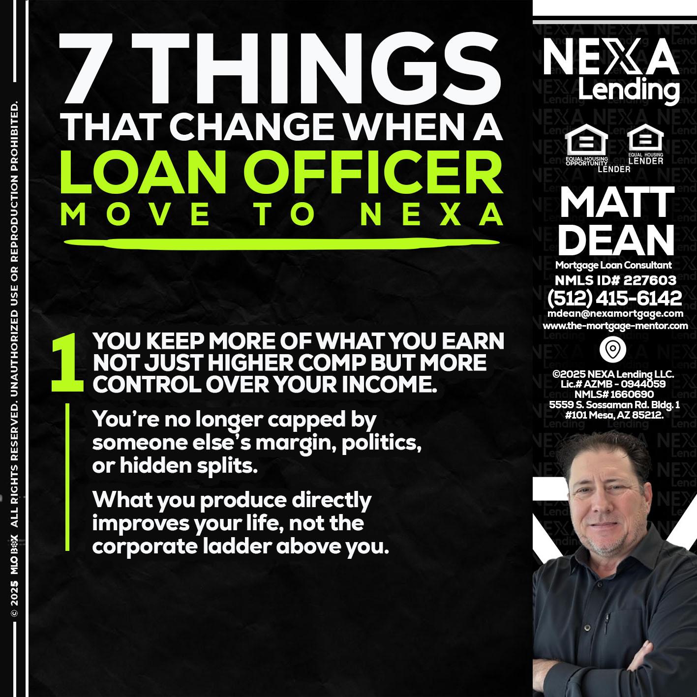 7 THINGS (1) - Matt Dean -Mortgage Loan Consultant