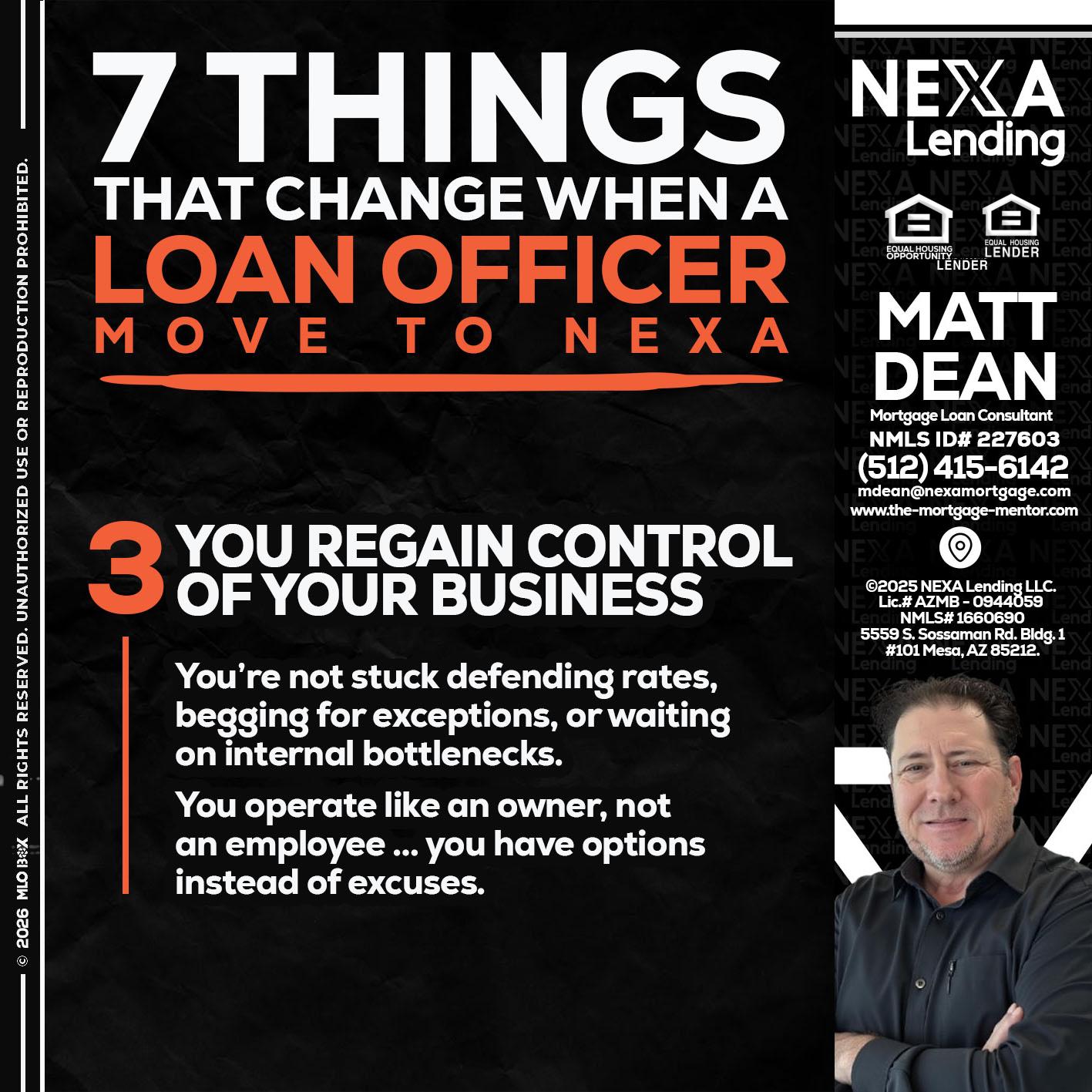 7 things (3) - Matt Dean -Mortgage Loan Consultant