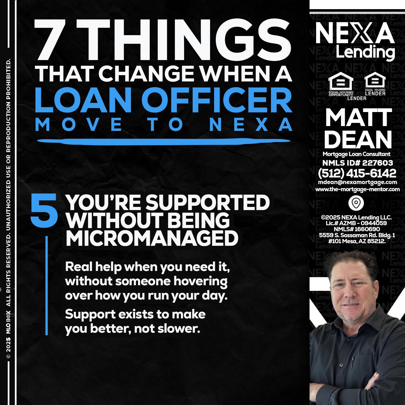 7 THINGS (5) - Matt Dean -Mortgage Loan Consultant