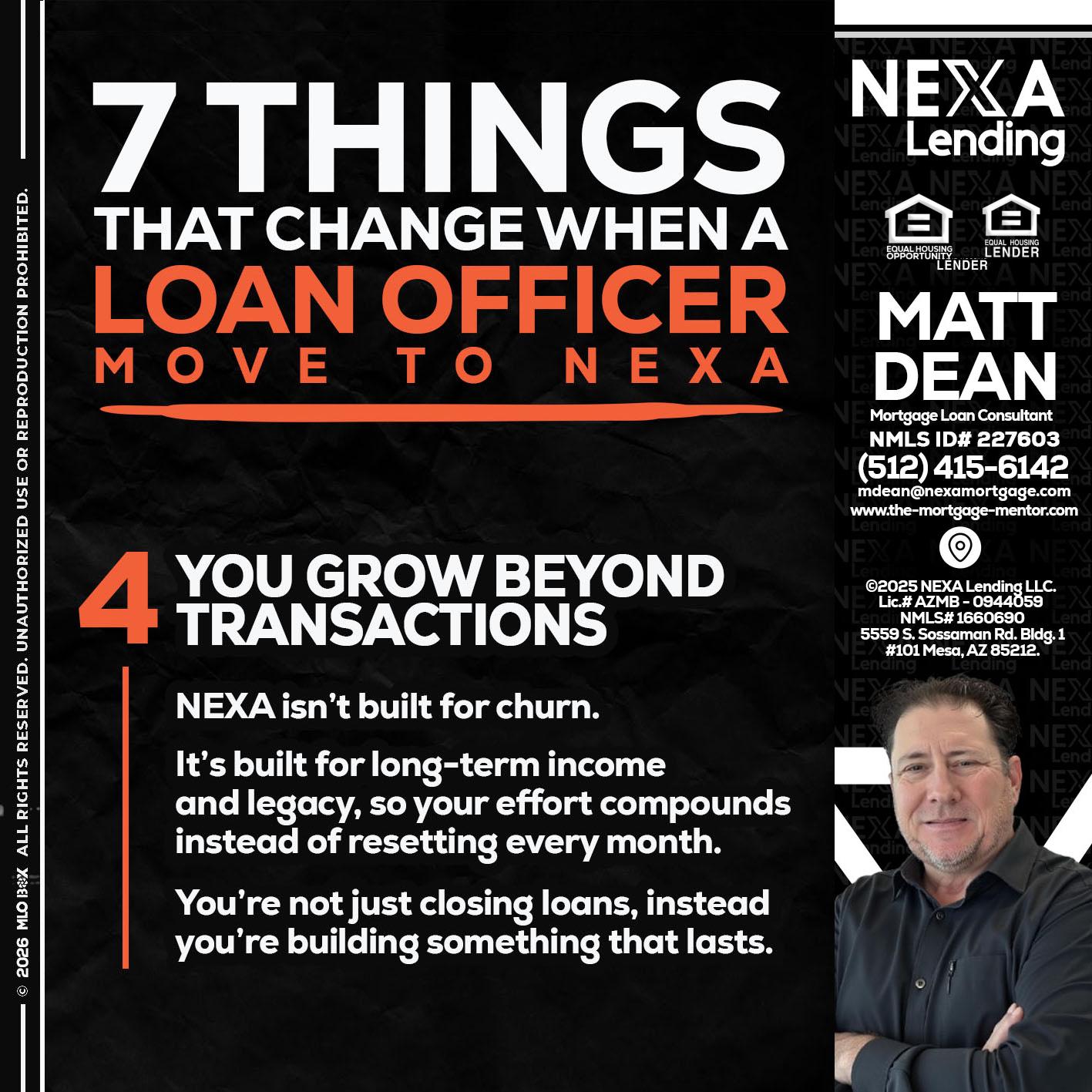 7 THINGS (4) - Matt Dean -Mortgage Loan Consultant