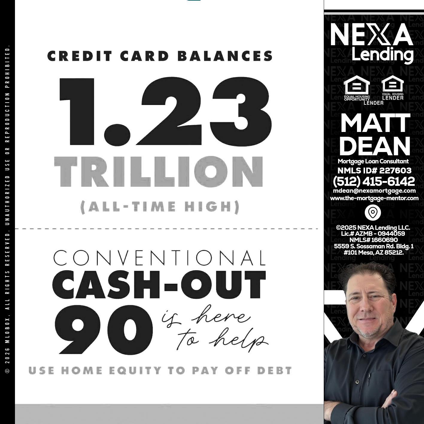 CREDIT CARD BALANCE - Matt Dean -Mortgage Loan Consultant