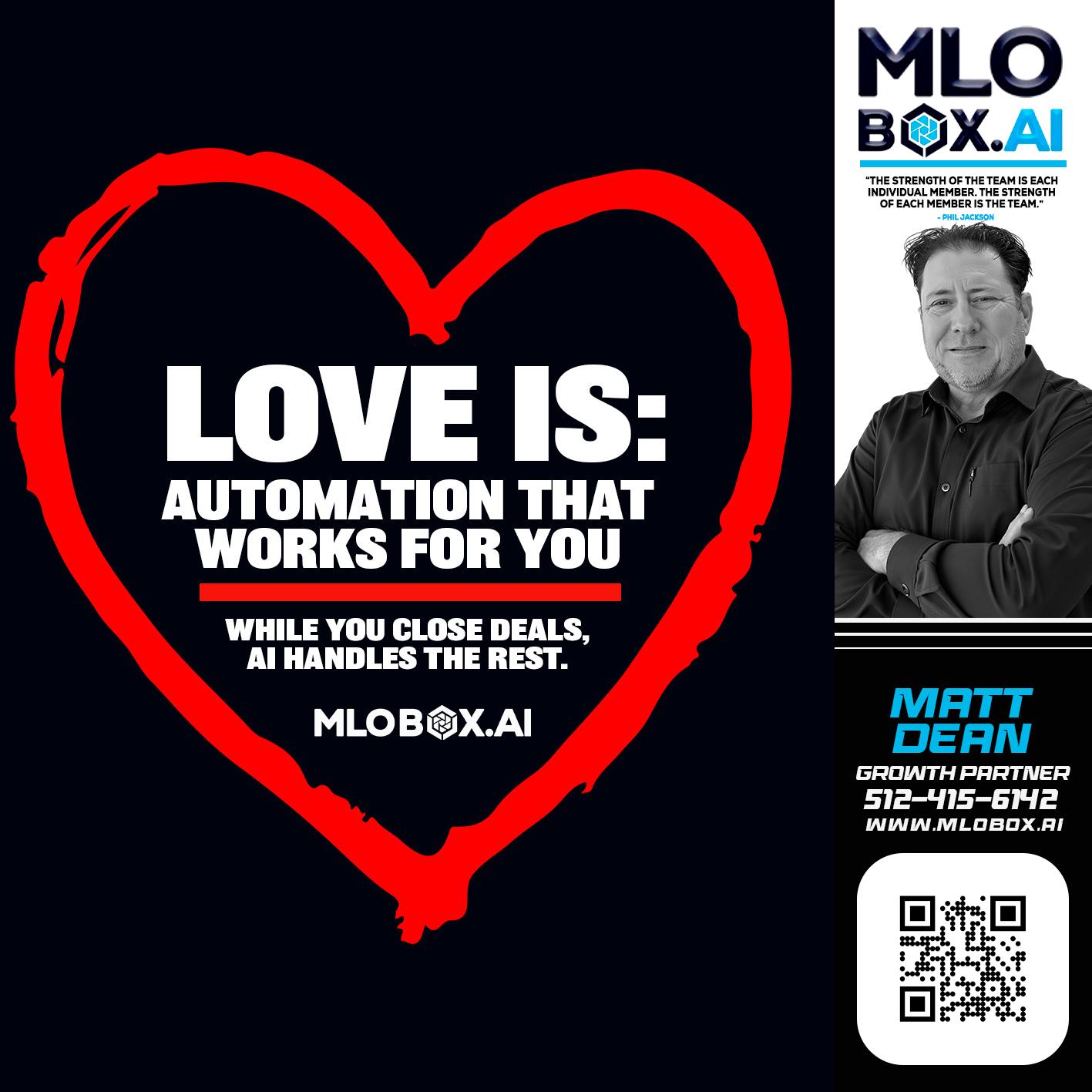 love is - Matt Dean -Mortgage Loan Consultant
