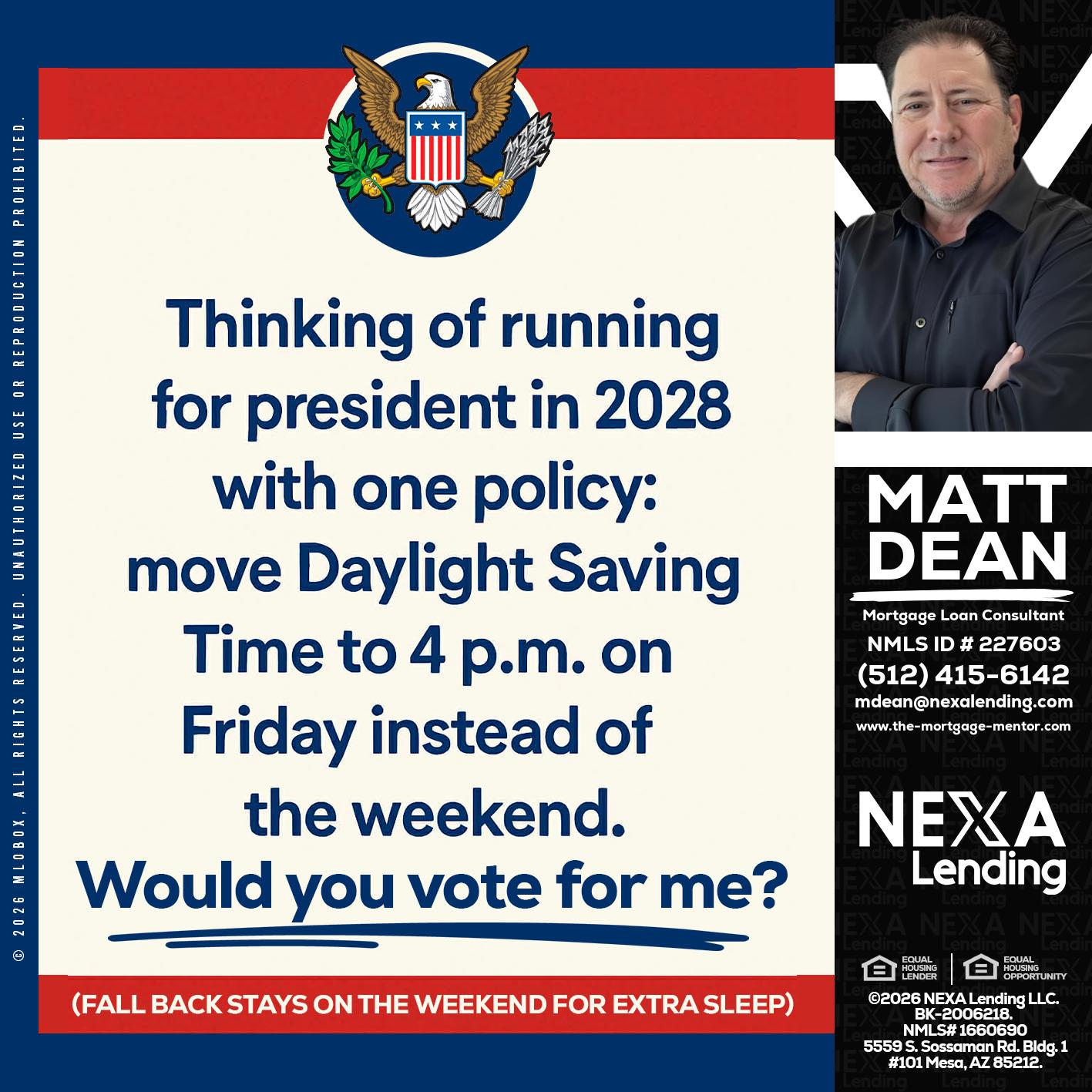 THINKING OF RUNING - Matt Dean -Mortgage Loan Consultant