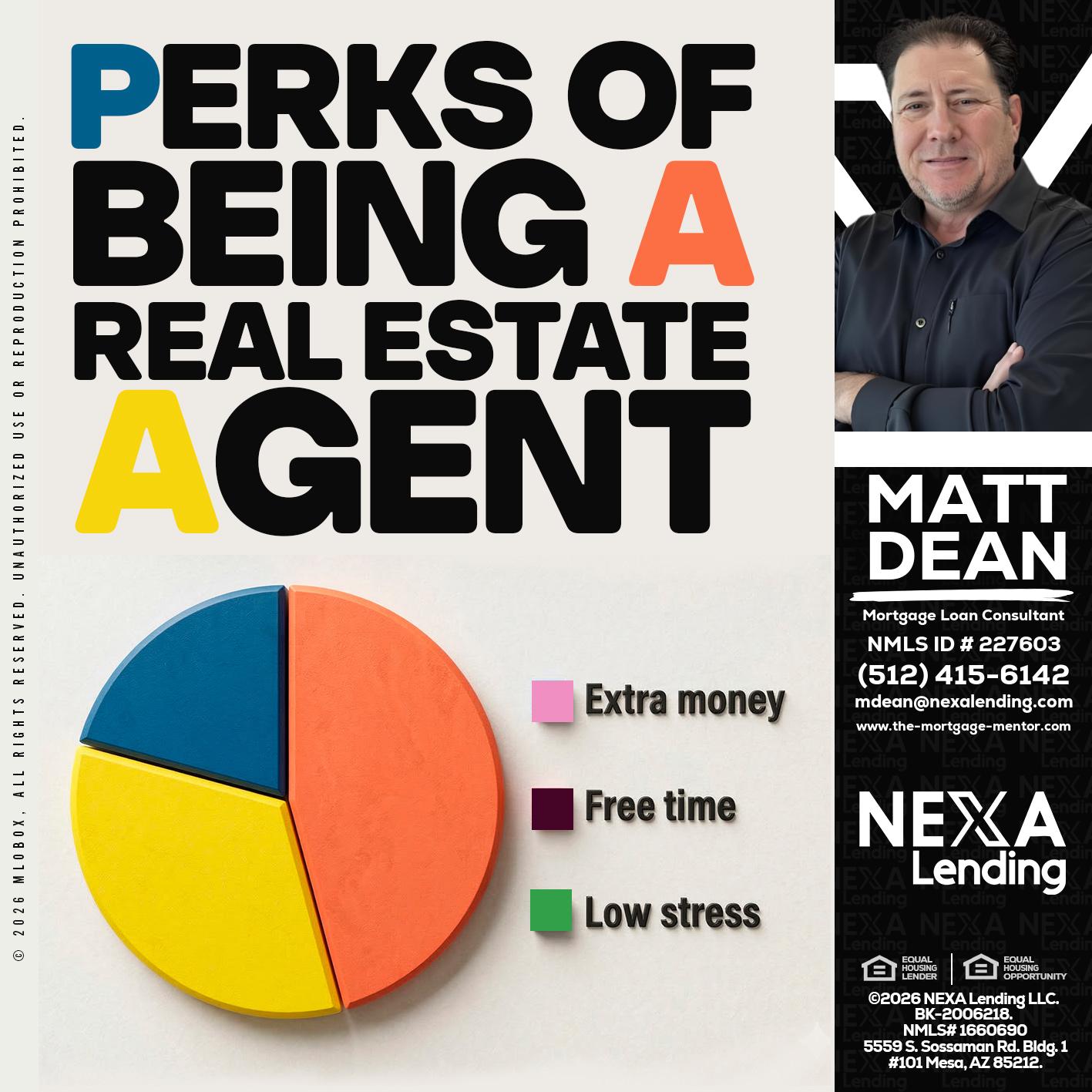 PERKS OF BEING - Matt Dean -Mortgage Loan Consultant