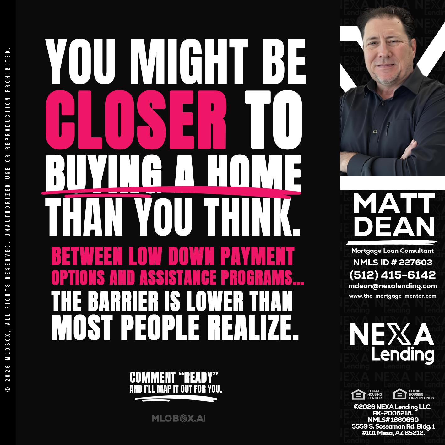 YOU MIGHT BE - Matt Dean -Mortgage Loan Consultant
