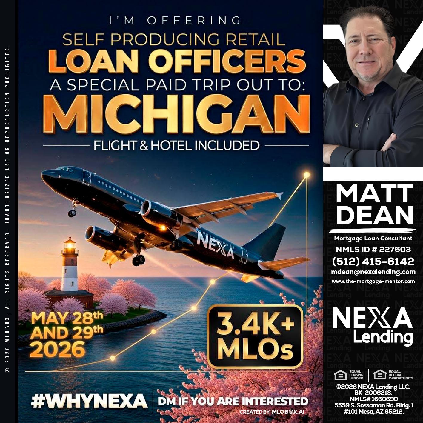 MICHIGAN TRIP - Matt Dean -Mortgage Loan Consultant