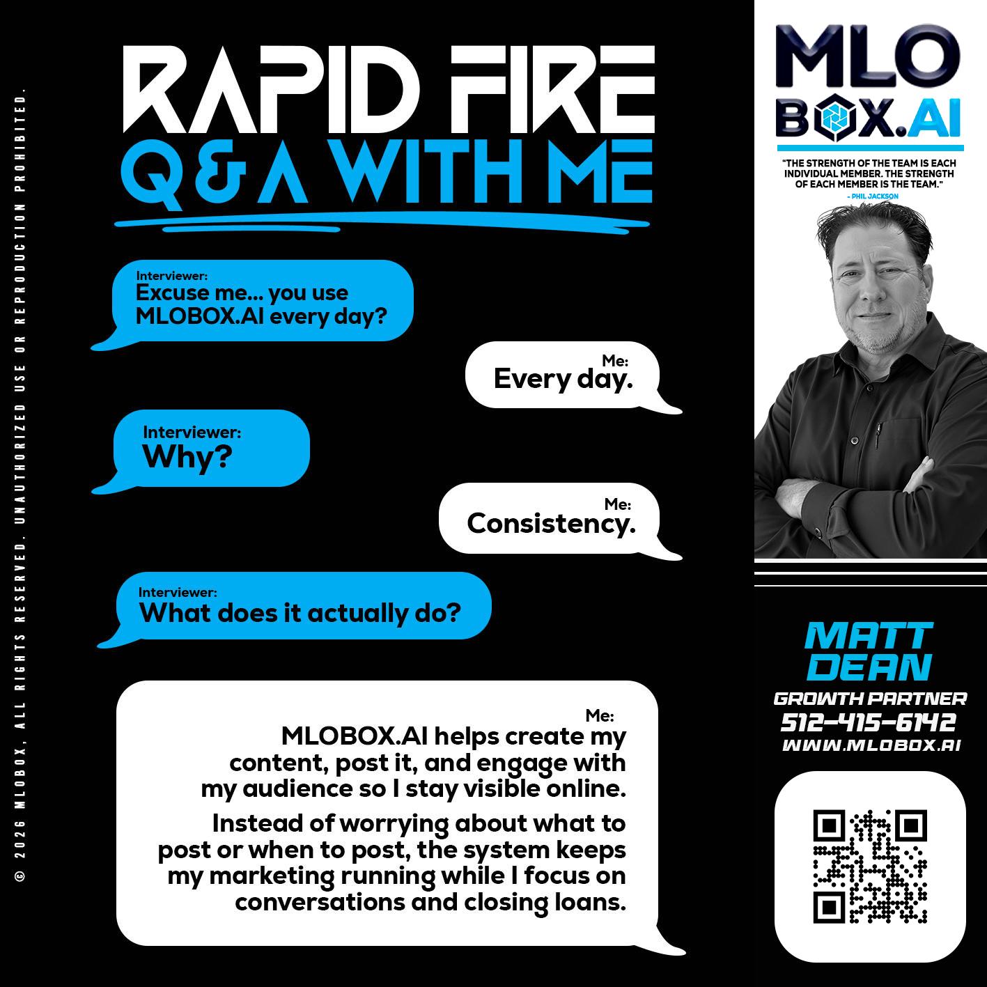 RAPID Q&A - Matt Dean -Mortgage Loan Consultant
