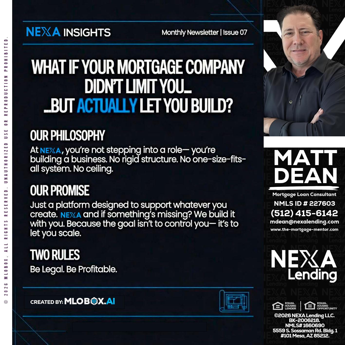 NEXA INSIGHTS - Matt Dean -Mortgage Loan Consultant