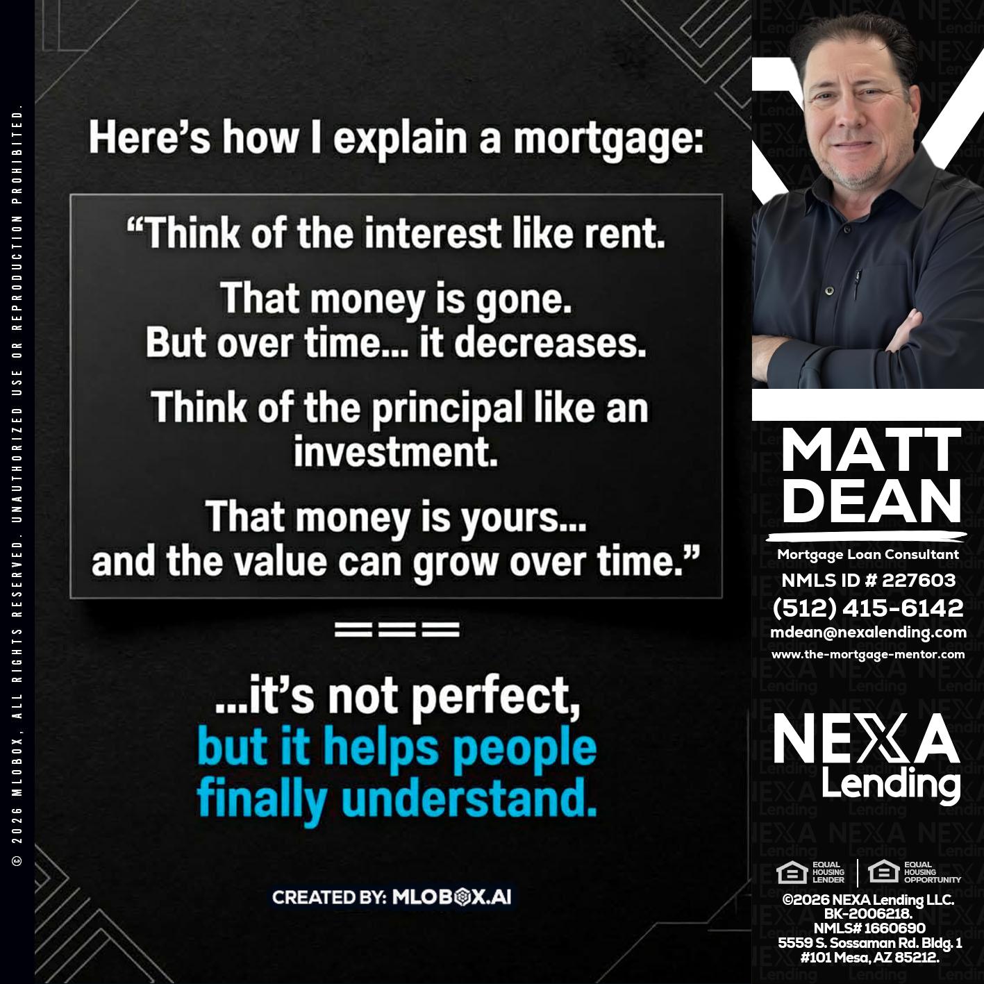 HERES NOW - Matt Dean -Mortgage Loan Consultant