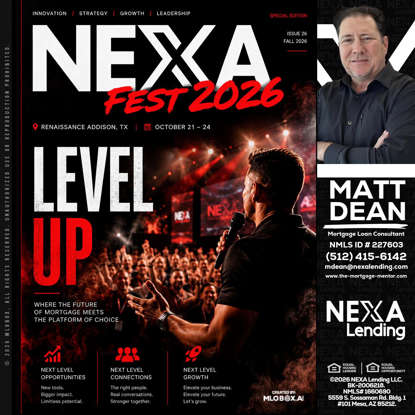NEXA FEST 2026 - Matt Dean -Mortgage Loan Consultant