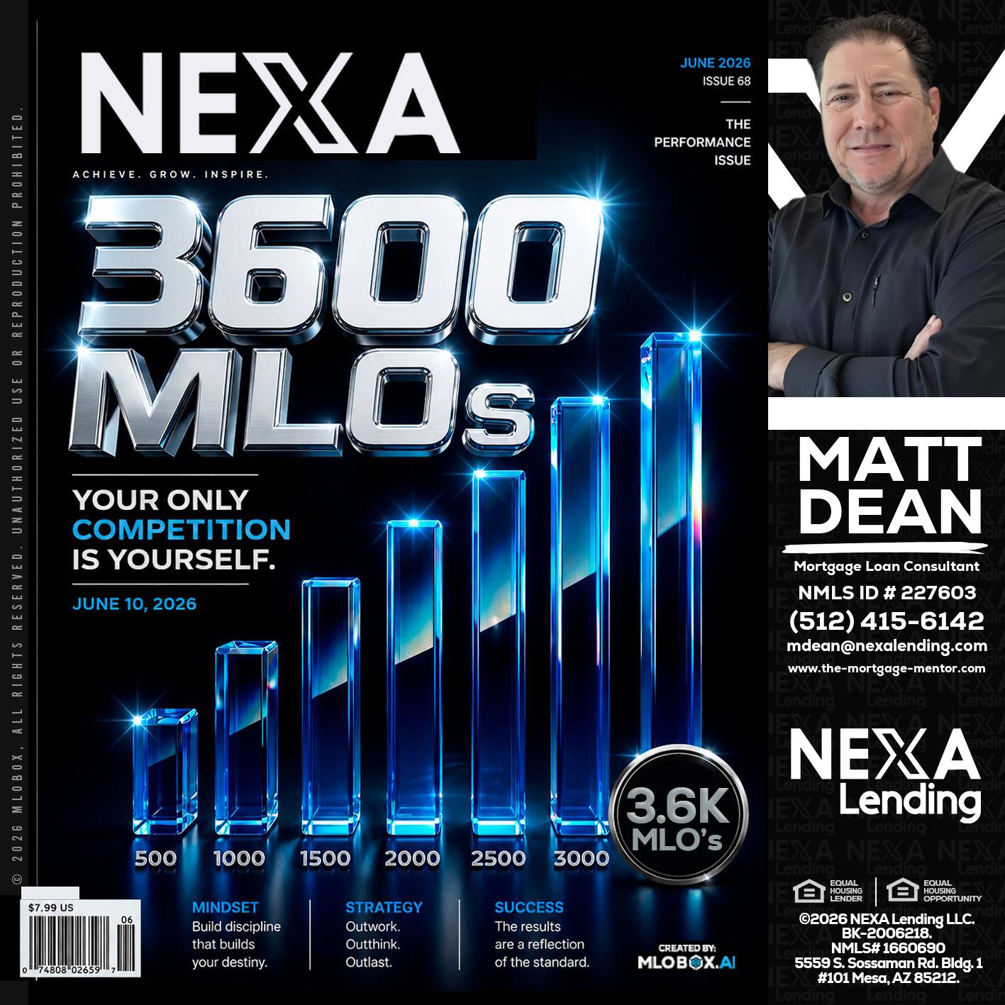 3600 MLOs - Matt Dean -Mortgage Loan Consultant