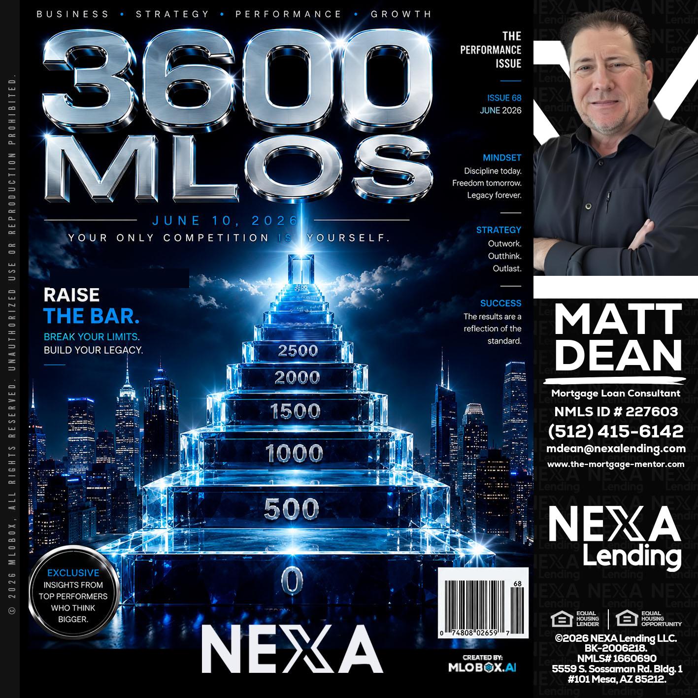 3600 MLOs - Matt Dean -Mortgage Loan Consultant