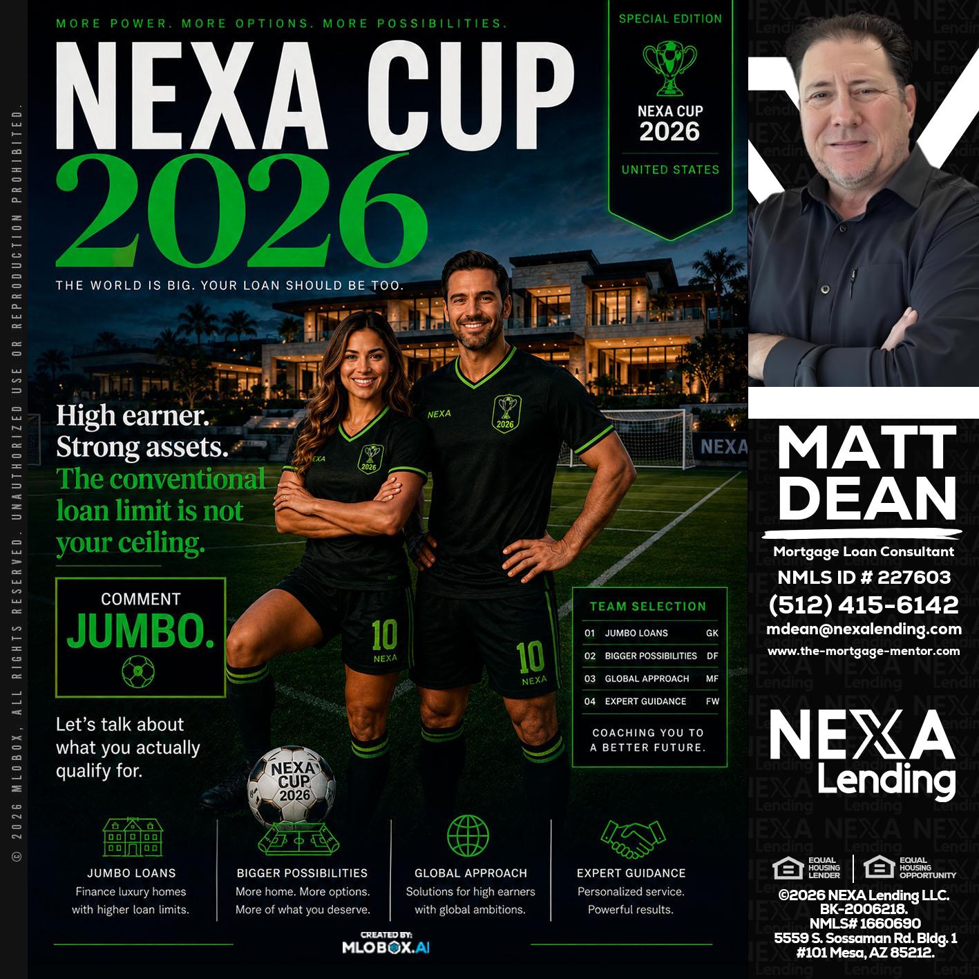 NEXA CUP 2026 - Matt Dean -Mortgage Loan Consultant