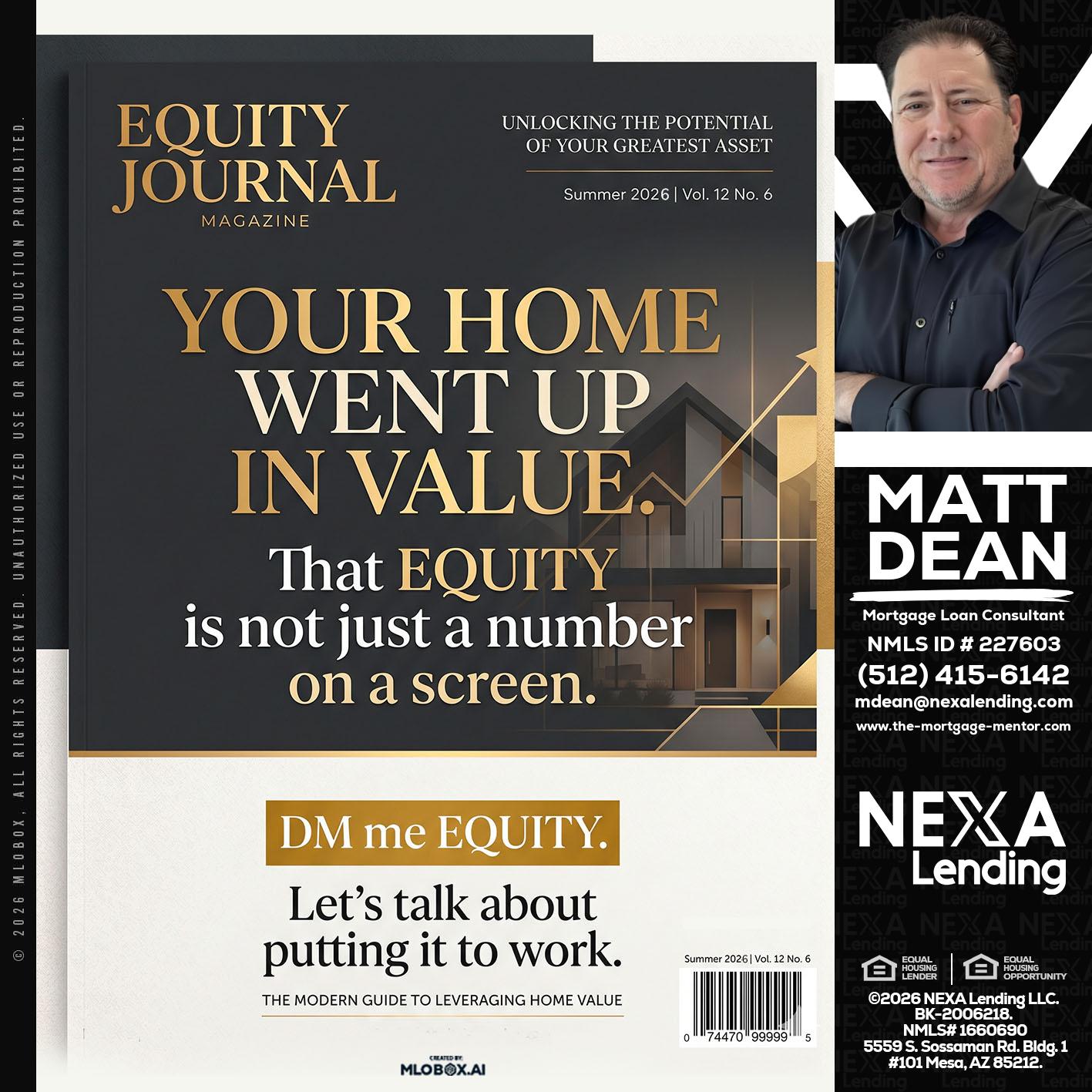 YOUR HOME - Matt Dean -Mortgage Loan Consultant