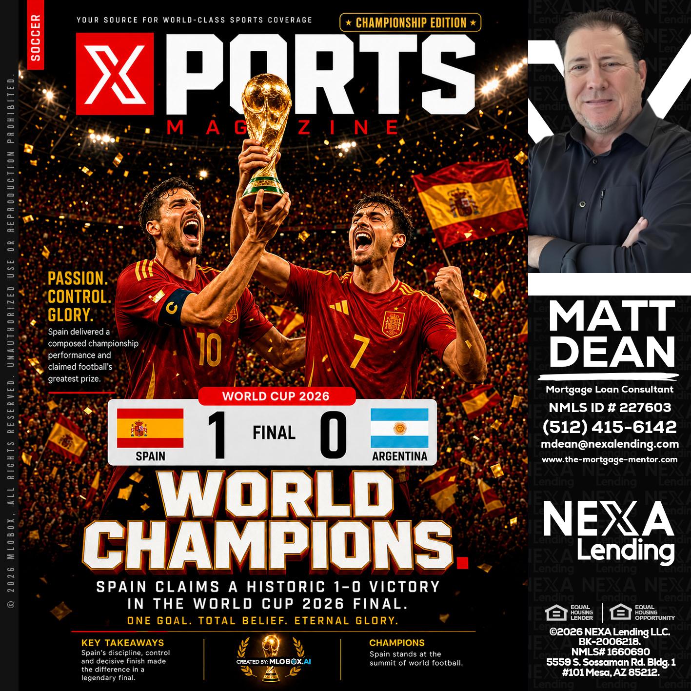 SPAIN CHAMPION - Matt Dean -Mortgage Loan Consultant