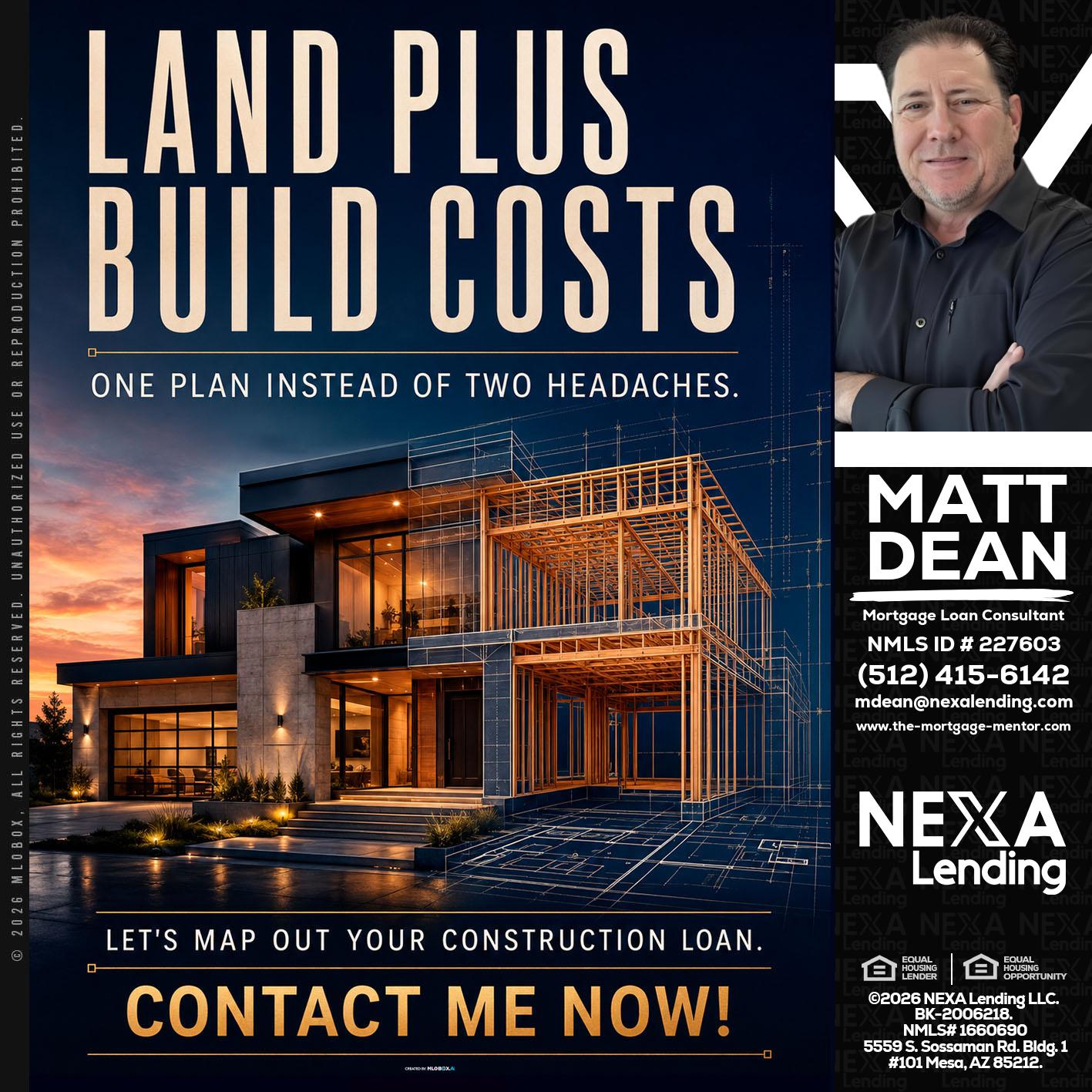 LAND PLUS - Matt Dean -Mortgage Loan Consultant