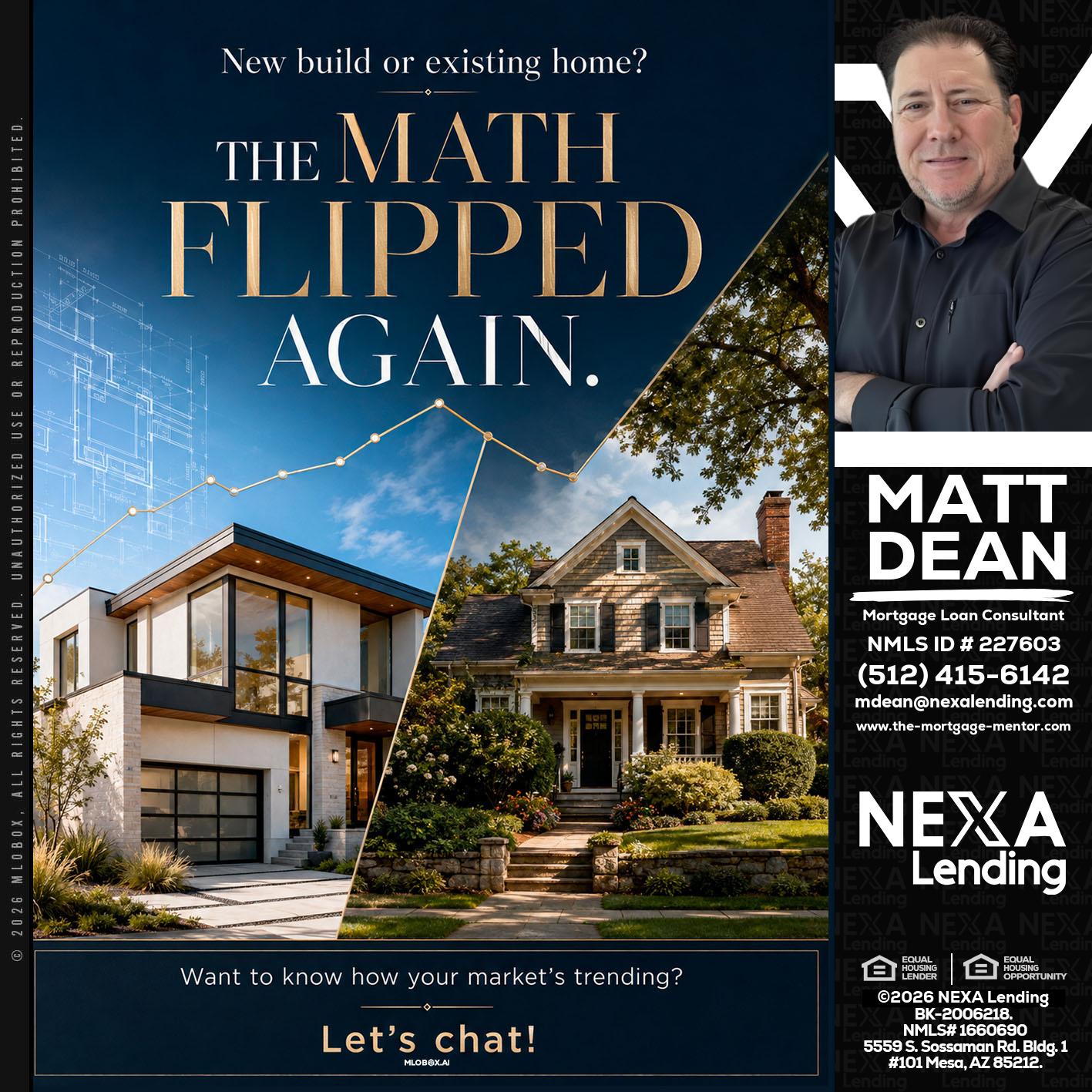 THE MATH FLIPED - Matt Dean -Mortgage Loan Consultant