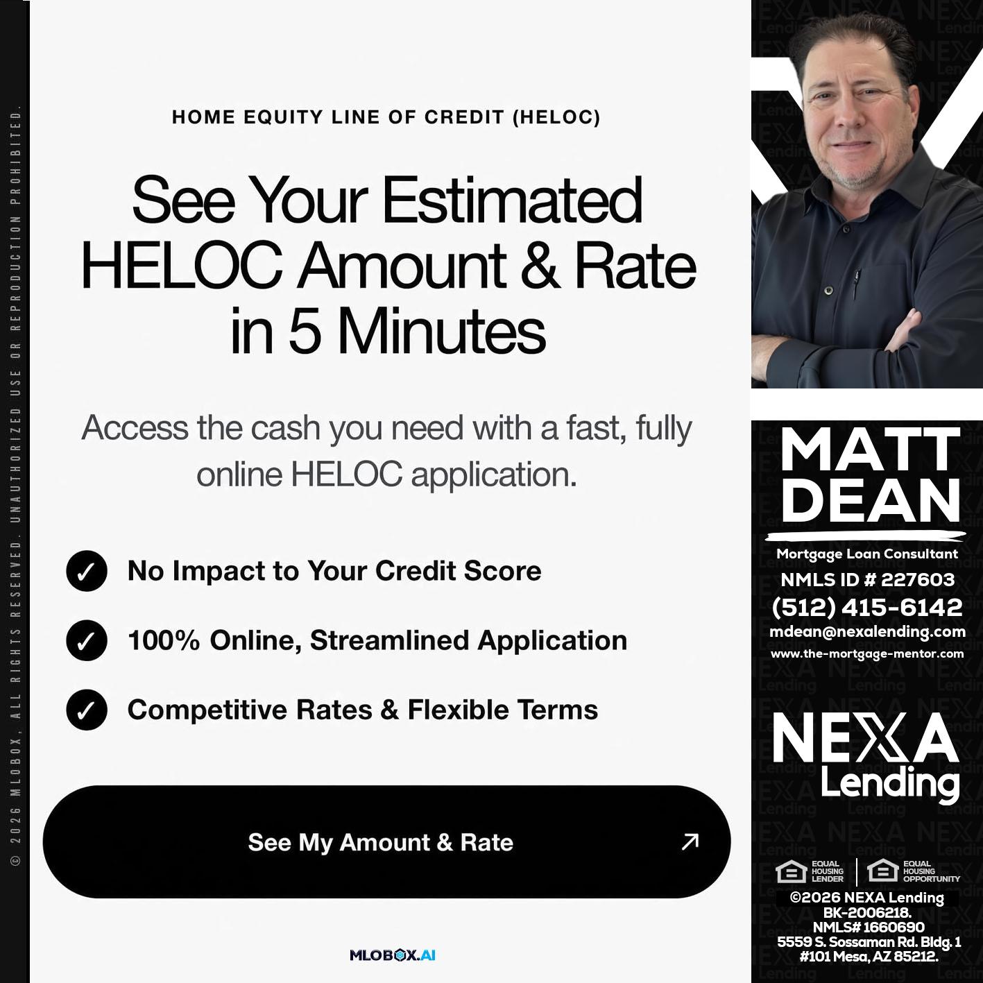 HELOC - Matt Dean -Mortgage Loan Consultant