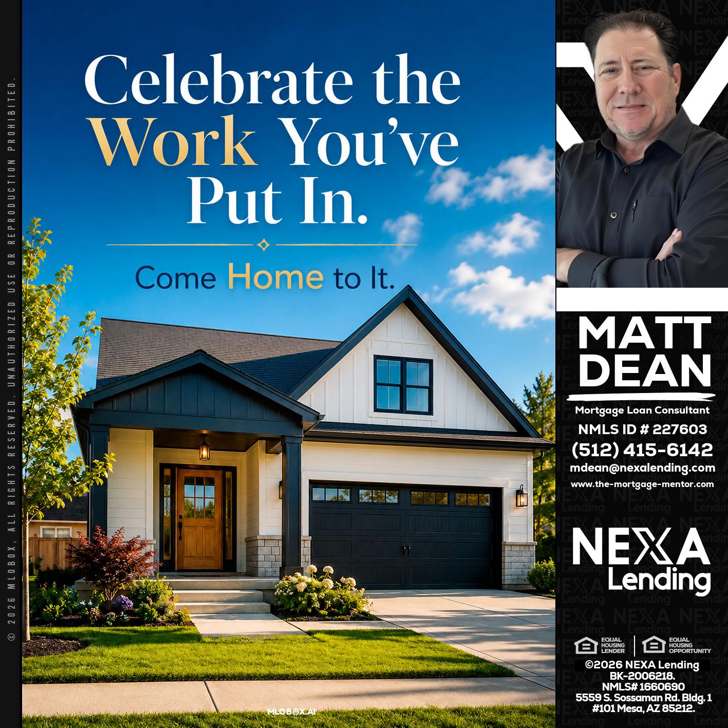 celebrate Labor Day - Matt Dean -Mortgage Loan Consultant