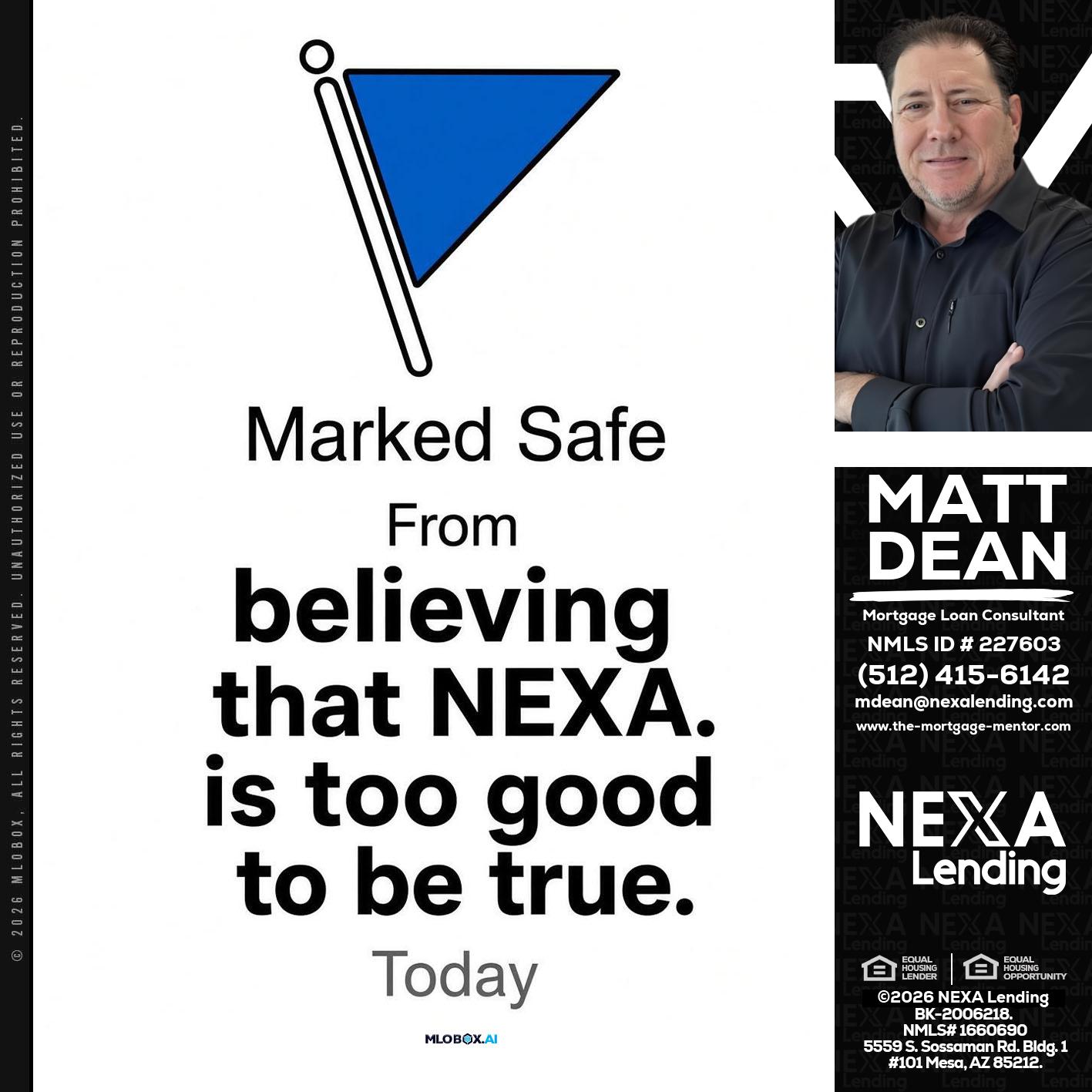 MARKED SAFE - Matt Dean -Mortgage Loan Consultant